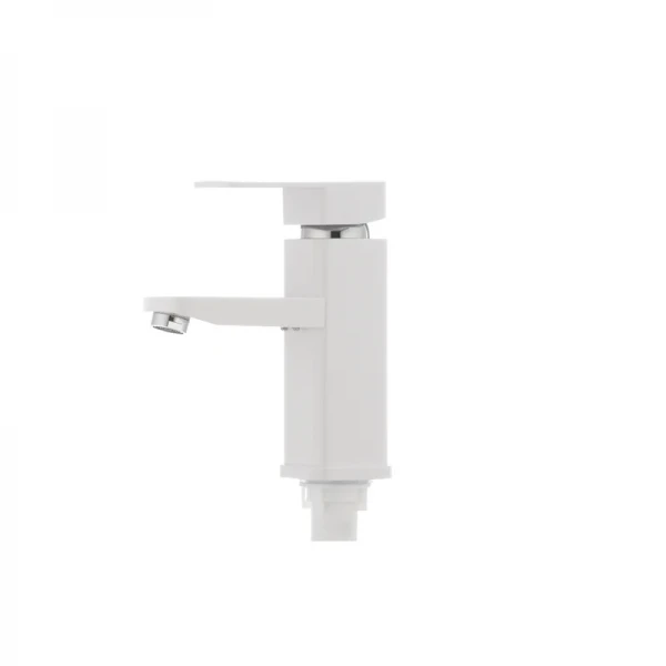 Смеситель для умывальника Plamix Kub-001 белый (без подводки) (PM0008)