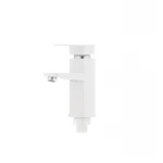 Смеситель для умывальника Plamix Kub-001 белый (без подводки) (PM0008)