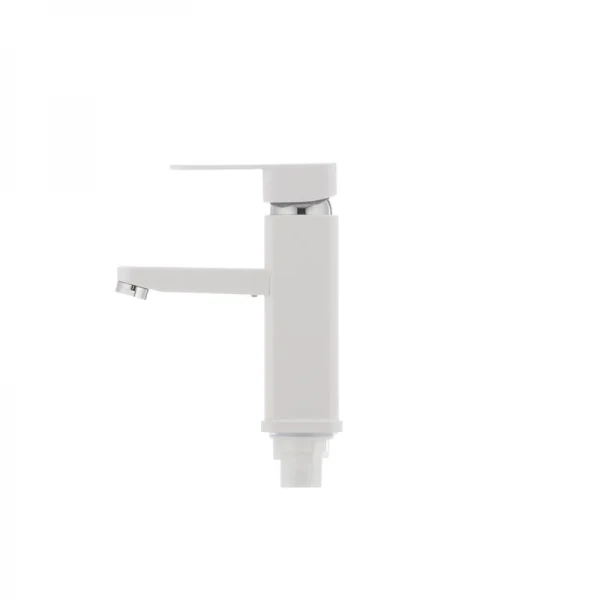 Смеситель для умывальника Plamix Kub-001 белый (без подводки) (PM0008)