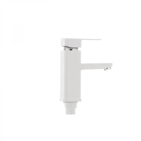 Смеситель для умывальника Plamix Kub-001 белый (без подводки) (PM0008)