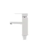 Змішувач для умивальника Plamix Kub-001 білий (без підводки) (PM0008)