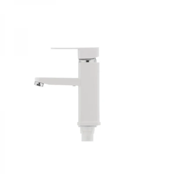 Смеситель для умывальника Plamix Kub-001 белый (без подводки) (PM0008)