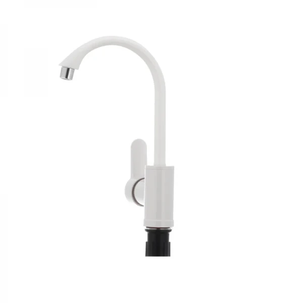 Смеситель для кухни Plamix Leon-011 белый (без подводки) (PM0009)