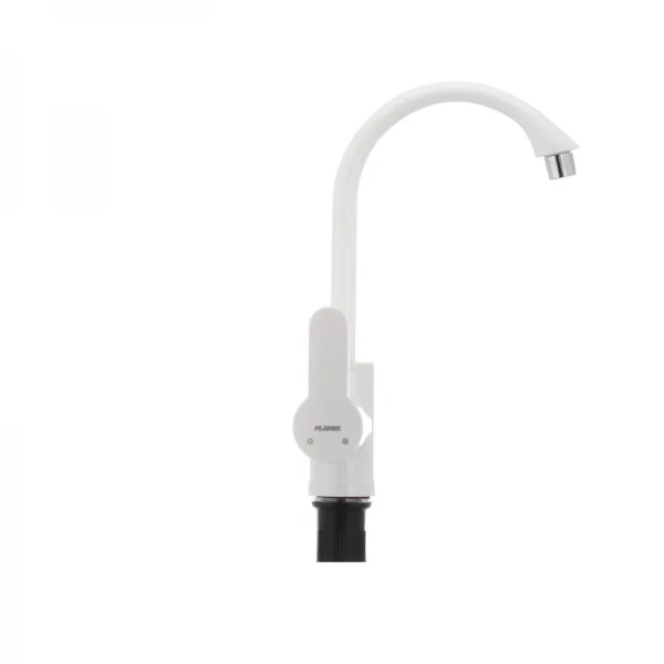 Смеситель для кухни Plamix Leon-011 белый (без подводки) (PM0009)