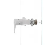 Смеситель для душа Plamix Mario-003 White (без шланга и лейки) (PM0011)