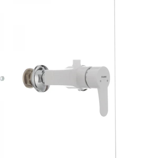 Смеситель для душа Plamix Mario-003 White (без шланга и лейки) (PM0011)