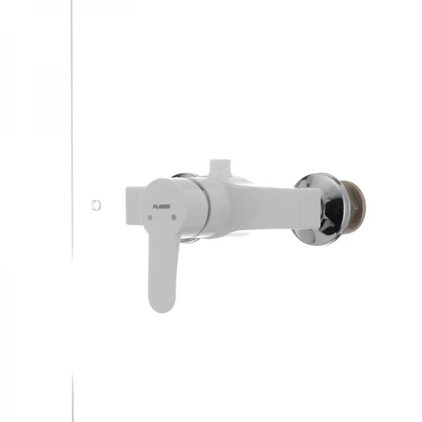 Смеситель для душа Plamix Mario-003 White (без шланга и лейки) (PM0011)