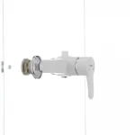 Смеситель для душа Plamix Mario-003 White (без шланга и лейки) (PM0011)