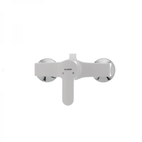 Смеситель для душа Plamix Mario-003 White (без шланга и лейки) (PM0011)