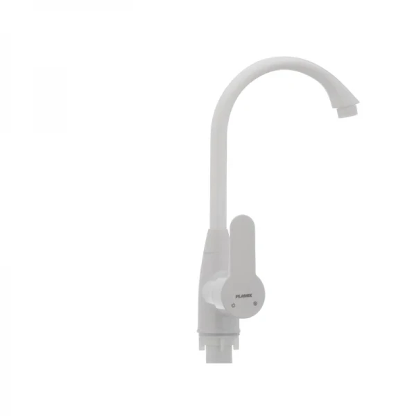 Смеситель для кухни Plamix Mario-011(W) белый (без подводки) (PM0014)