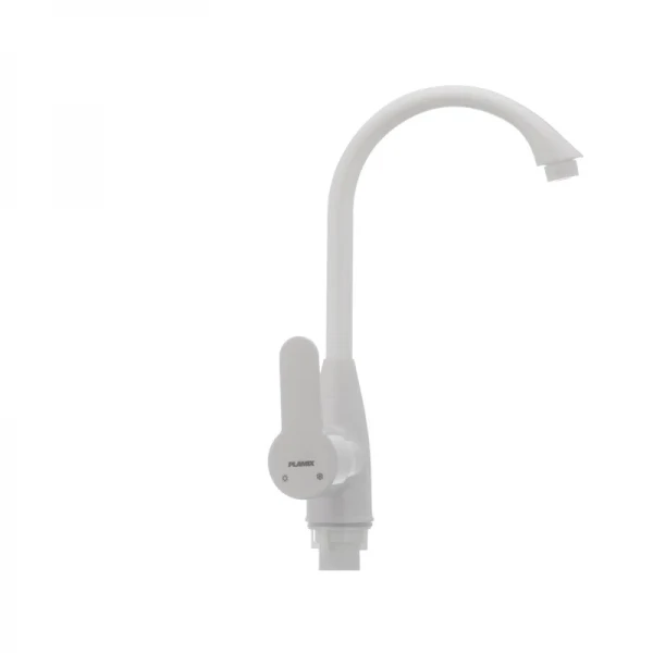 Смеситель для кухни Plamix Mario-011(W) белый (без подводки) (PM0014)