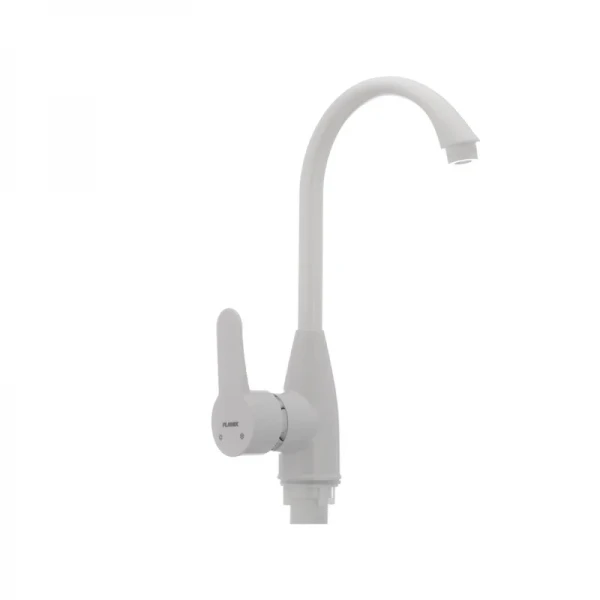 Смеситель для кухни Plamix Mario-011(W) белый (без подводки) (PM0014)