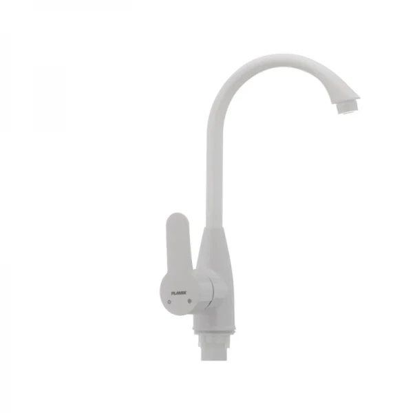 Смеситель для кухни Plamix Mario-011(W) белый (без подводки) (PM0014)