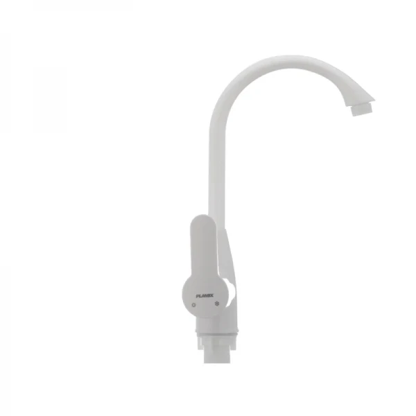 Смеситель для кухни Plamix Mario-011(W) белый (без подводки) (PM0014)