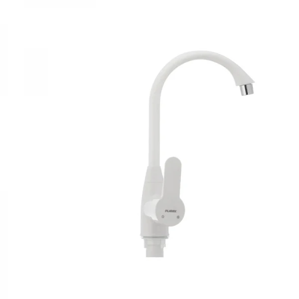 Смеситель для кухни Plamix Mario-011 белый (без подводки) (PM0015)
