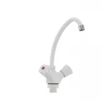 Смеситель для кухни Plamix Omega-271 белый (без подводки) (PM0020)