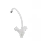 Смеситель для кухни Plamix Omega-271 белый (без подводки) (PM0020)