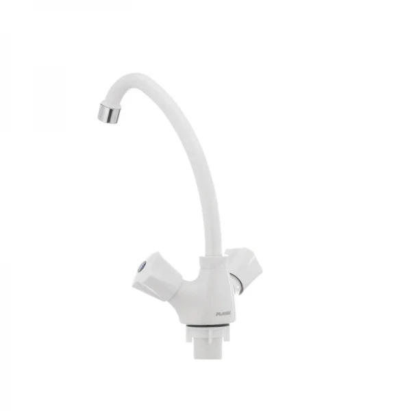 Смеситель для кухни Plamix Omega-271 белый (без подводки) (PM0020)