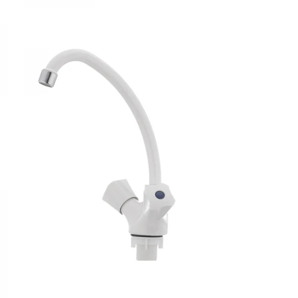 Смеситель для кухни Plamix Omega-271 белый (без подводки) (PM0020)
