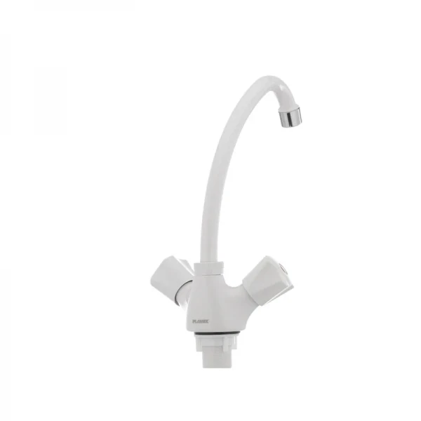 Смеситель для кухни Plamix Omega-271 белый (без подводки) (PM0020)