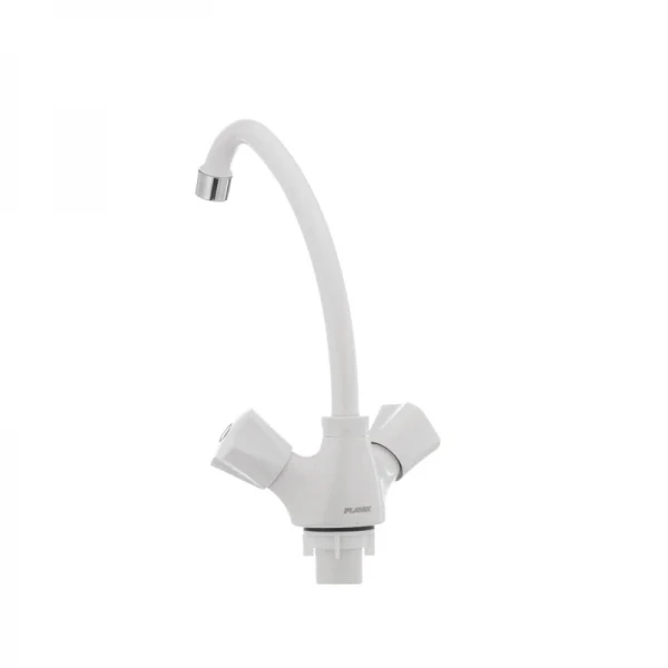 Смеситель для кухни Plamix Omega-271 белый (без подводки) (PM0020)