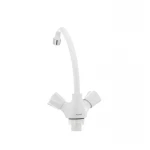Смеситель для кухни Plamix Omega-271 белый (без подводки) (PM0020)