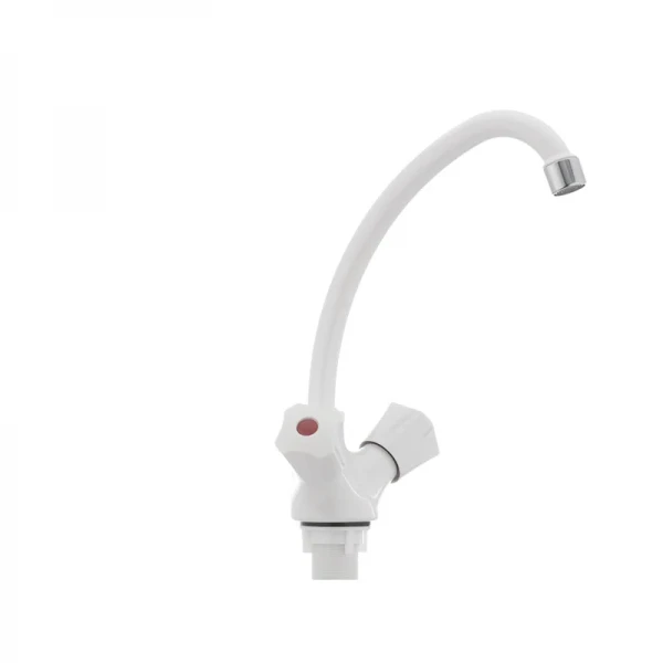 Смеситель для кухни Plamix Omega-271 белый (без подводки) (PM0020)