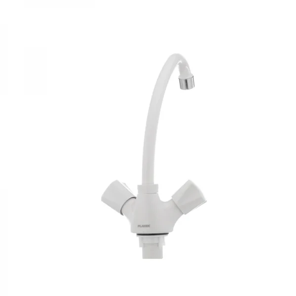 Смеситель для кухни Plamix Omega-271 белый (без подводки) (PM0020)