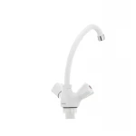 Смеситель для кухни Plamix Omega-271 белый (без подводки) (PM0020)