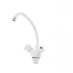 Смеситель для кухни Plamix Omega-271 белый (без подводки) (PM0020)