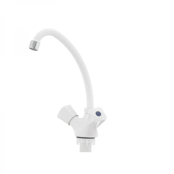 Смеситель для кухни Plamix Omega-271 белый (без подводки) (PM0020)