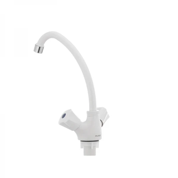 Смеситель для кухни Plamix Omega-271 белый (без подводки) (PM0020)