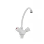 Смеситель для кухни Plamix Omega-271 белый (без подводки) (PM0020)
