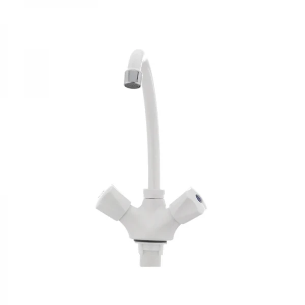 Смеситель для кухни Plamix Omega-271 белый (без подводки) (PM0020)