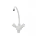 Смеситель для кухни Plamix Omega-271 белый (без подводки) (PM0020)