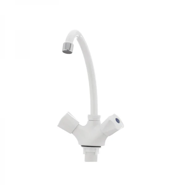 Смеситель для кухни Plamix Omega-271 белый (без подводки) (PM0020)