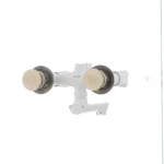 Змішувач для ванни PLAMIX Omega-142 білий з abs-пластику, двовентильний (PM0021)