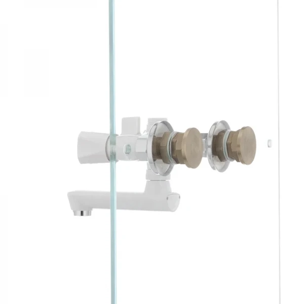 Змішувач для ванни PLAMIX Omega-142 білий з abs-пластику, двовентильний (PM0021)