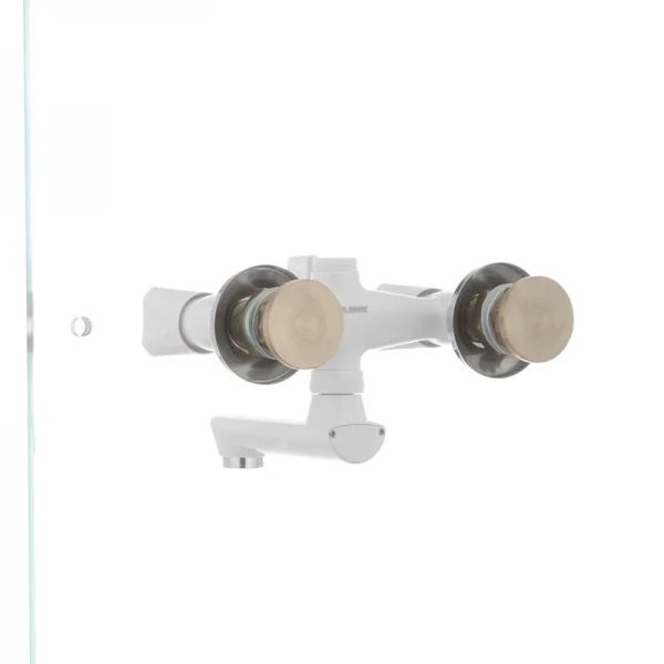 Змішувач для ванни PLAMIX Omega-142 білий з abs-пластику, двовентильний (PM0021)