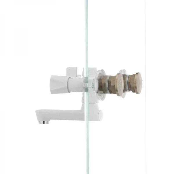 Смеситель для ванны Plamix Omega-142 белый (без шланга и лейки) (PM0021)