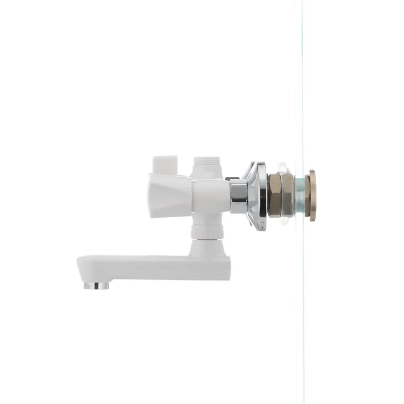Смеситель для ванны Plamix Omega-142 белый (без шланга и лейки) (PM0021)