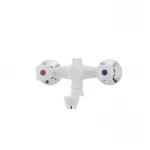 Смеситель для ванны Plamix Omega-142 белый (без шланга и лейки) (PM0021)