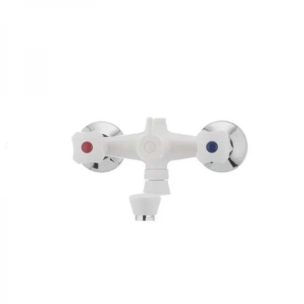 Смеситель для ванны Plamix Omega-142 белый (без шланга и лейки) (PM0021)