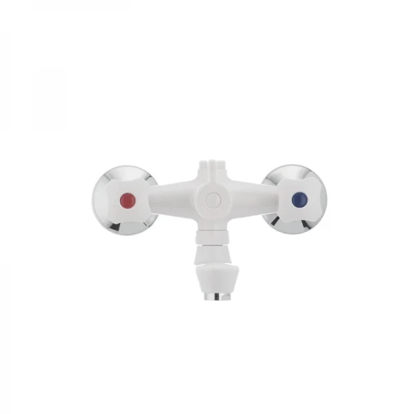 Смеситель для ванны Plamix Omega-142 белый (без шланга и лейки) (PM0021)