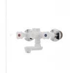 Смеситель для ванны Plamix Omega-142 белый (без шланга и лейки) (PM0021)