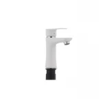 Смеситель для умывальника Plamix Oscar-001 белый (без подводки) (PM0022)