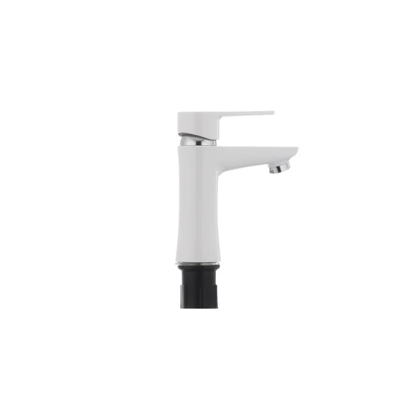 Смеситель для умывальника Plamix Oscar-001 белый (без подводки) (PM0022)