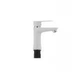 Смеситель для умывальника Plamix Oscar-001 белый (без подводки) (PM0022)