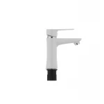 Смеситель для умывальника Plamix Oscar-001 белый (без подводки) (PM0022)