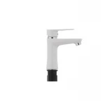 Смеситель для умывальника Plamix Oscar-001 белый (без подводки) (PM0022)